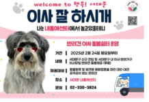 서대문구, 주민 이사하는 날 반려견 안전하게 맡아 준다